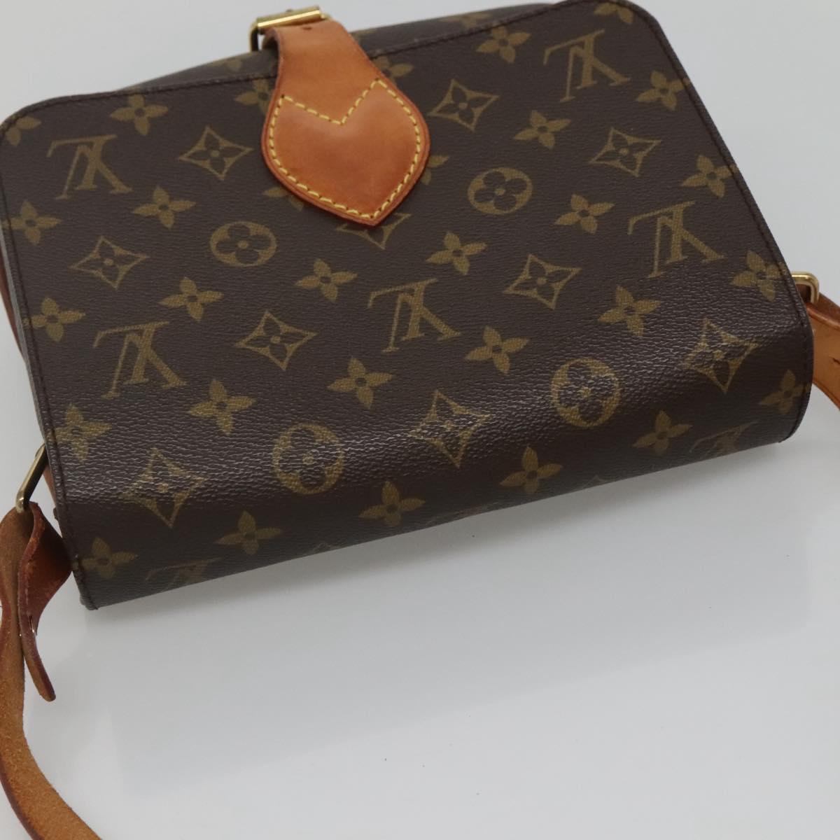 LOUIS VUITTON Monogram Cartouchiere MM Shoulder Bag M51253 LV Auth 134043