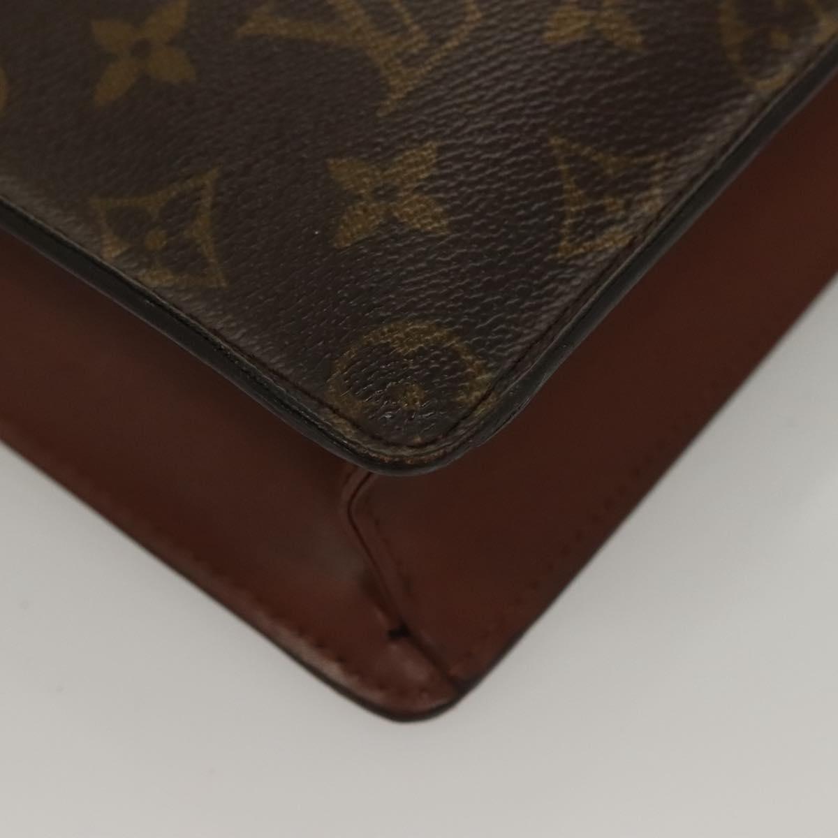 LOUIS VUITTON Monogram Pochette Homme Clutch Bag M51795 LV Auth 134045