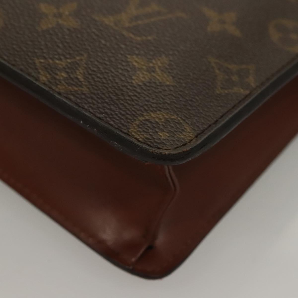 LOUIS VUITTON Monogram Pochette Homme Clutch Bag M51795 LV Auth 134045