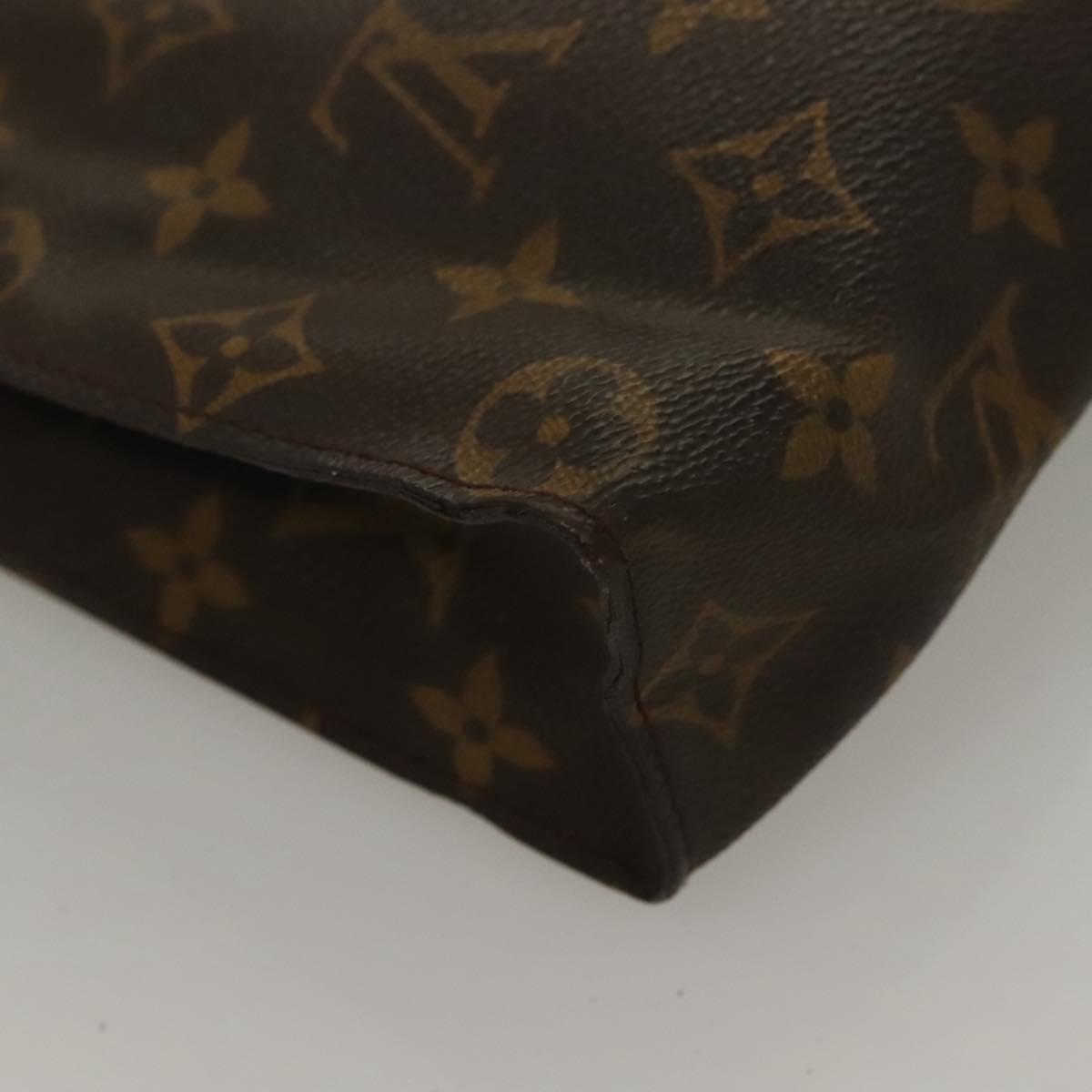LOUIS VUITTON Monogram Poche Toilette 26 Pouch M47542 LV Auth 134072