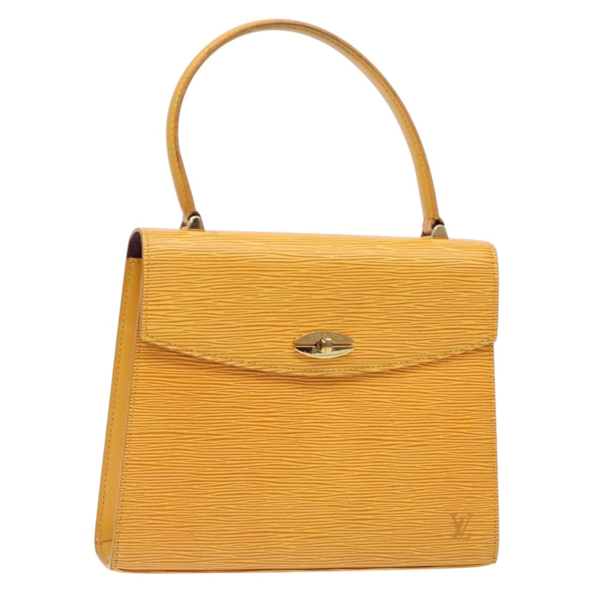 LOUIS VUITTON Epi Malesherbes Hand Bag Tassili Yellow Jonne M52379 Auth 134080