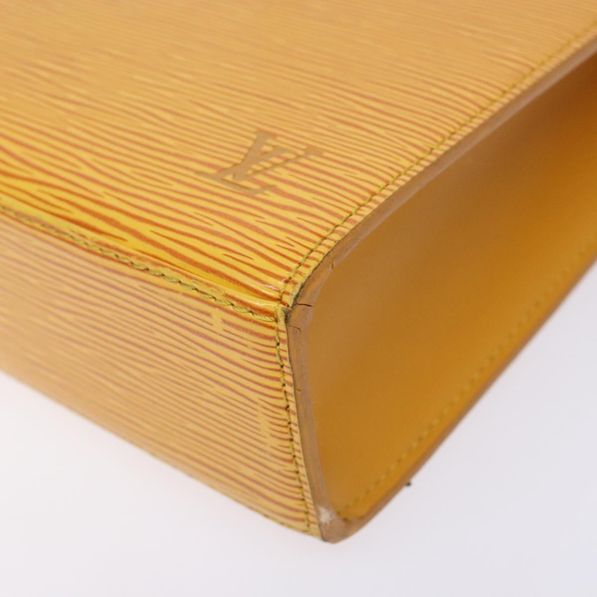 LOUIS VUITTON Epi Malesherbes Hand Bag Tassili Yellow Jonne M52379 Auth 134080