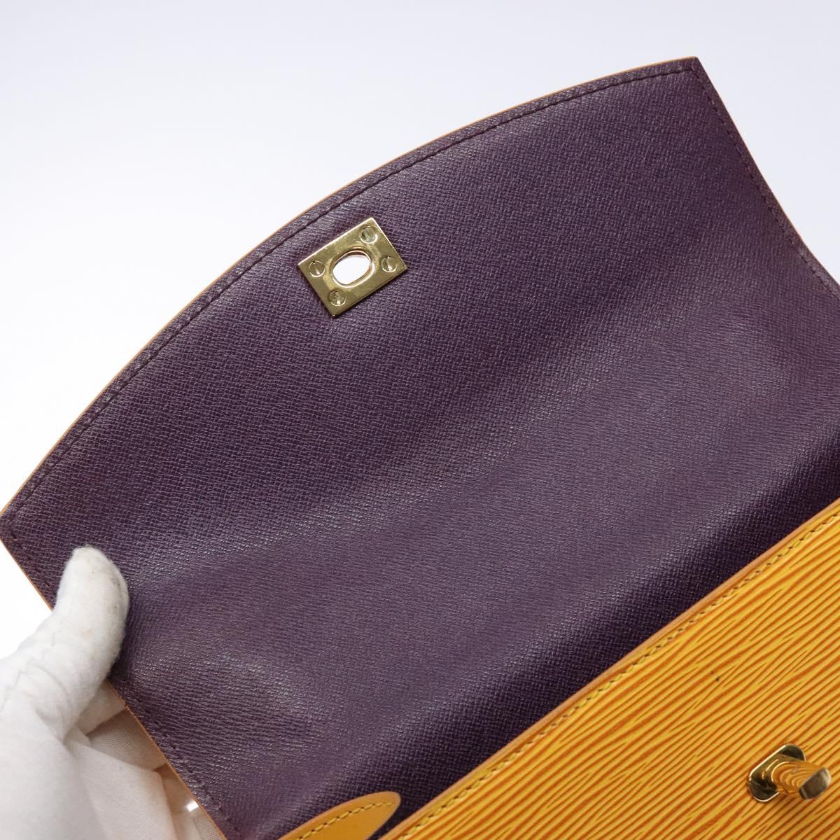 LOUIS VUITTON Epi Malesherbes Hand Bag Tassili Yellow Jonne M52379 Auth 134080