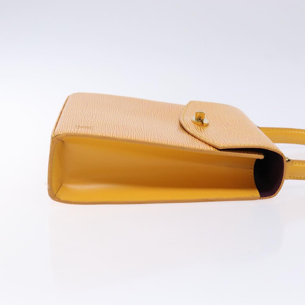 LOUIS VUITTON Epi Malesherbes Hand Bag Tassili Yellow Jonne M52379 Auth 134080