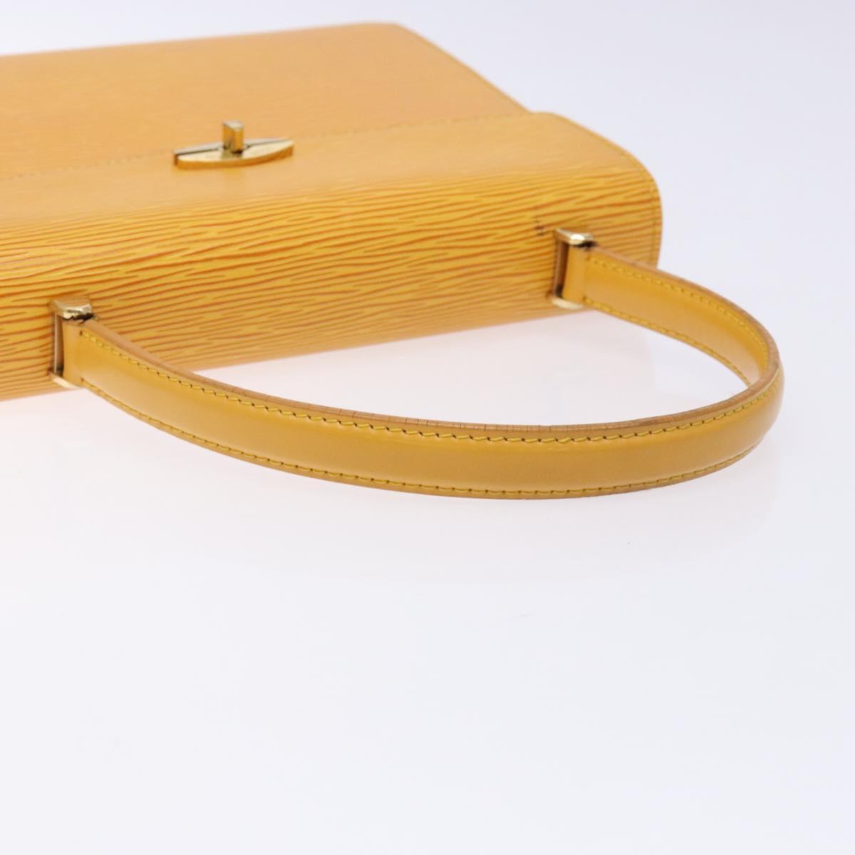 LOUIS VUITTON Epi Malesherbes Hand Bag Tassili Yellow Jonne M52379 Auth 134080