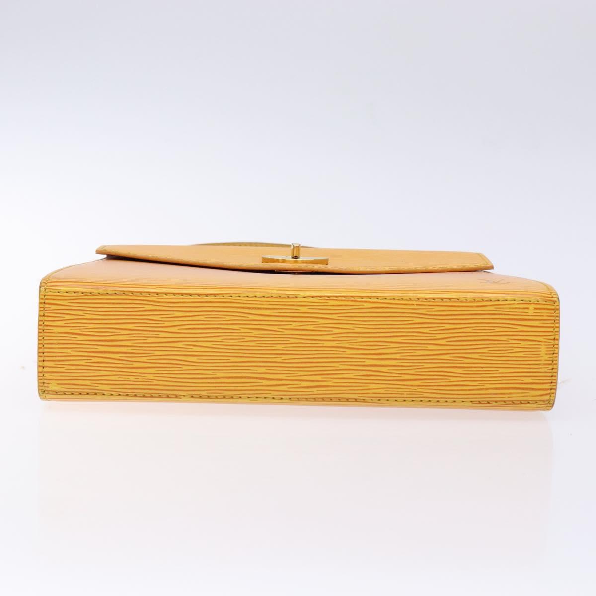 LOUIS VUITTON Epi Malesherbes Hand Bag Tassili Yellow Jonne M52379 Auth 134080