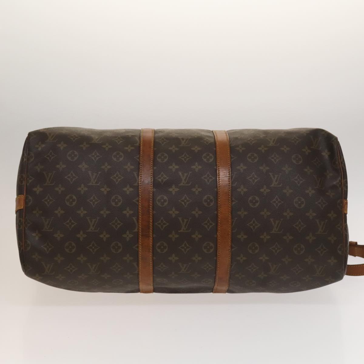 LOUIS VUITTON Monogram Keepall Bandouliere 55 Boston Bag M41414 LV Auth 134119