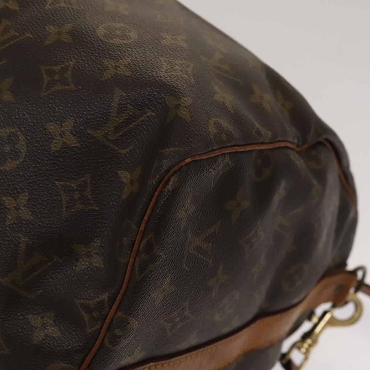 LOUIS VUITTON Monogram Keepall Bandouliere 55 Boston Bag M41414 LV Auth 134119