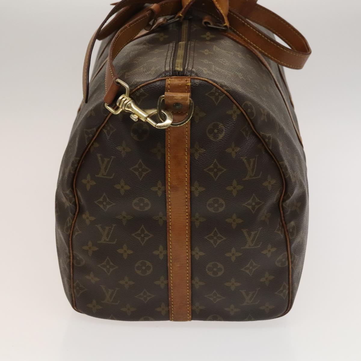 LOUIS VUITTON Monogram Keepall Bandouliere 55 Boston Bag M41414 LV Auth 134119