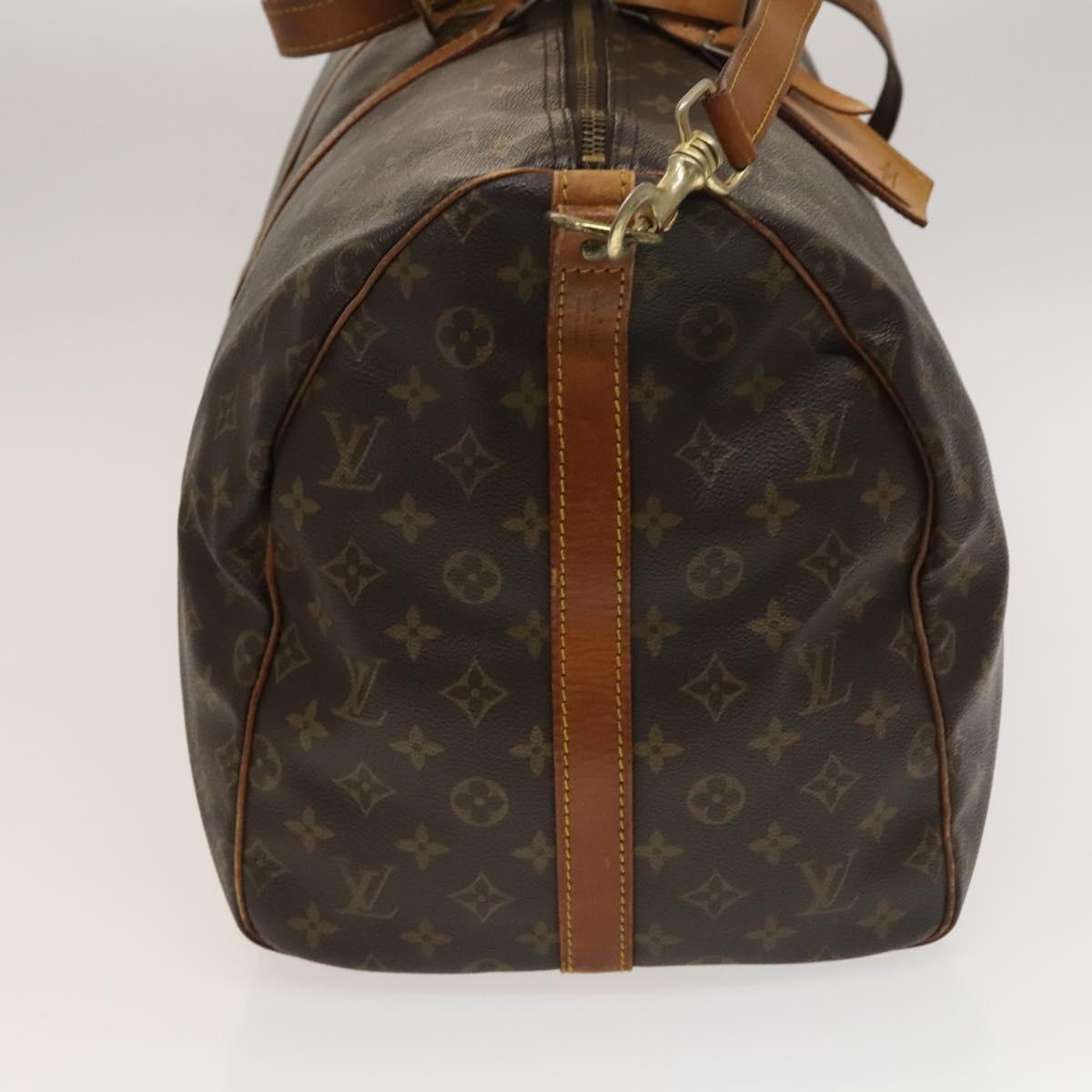 LOUIS VUITTON Monogram Keepall Bandouliere 55 Boston Bag M41414 LV Auth 134119