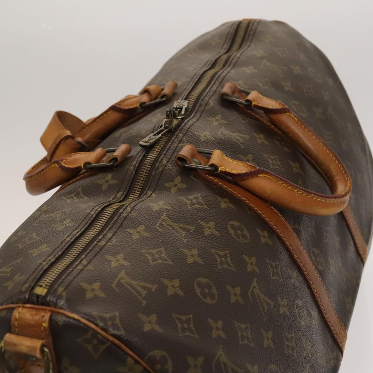 LOUIS VUITTON Monogram Keepall Bandouliere 55 Boston Bag M41414 LV Auth 134119