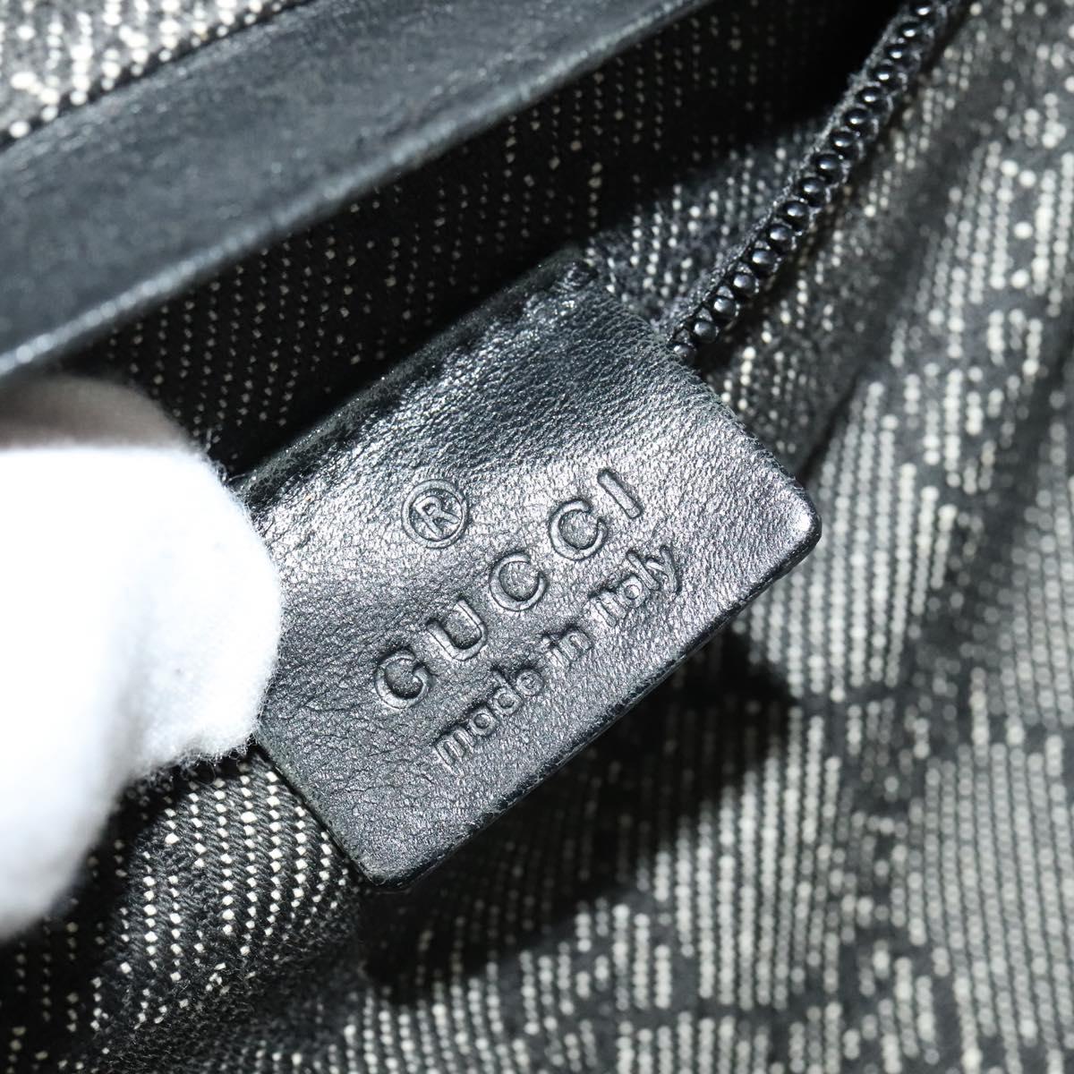 GUCCI GG Canvas Waist bag Gray Silver 28566 Auth 134140