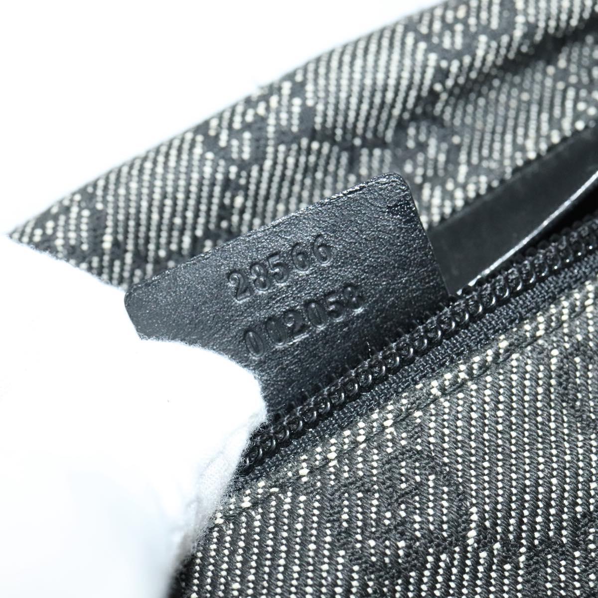 GUCCI GG Canvas Waist bag Gray Silver 28566 Auth 134140