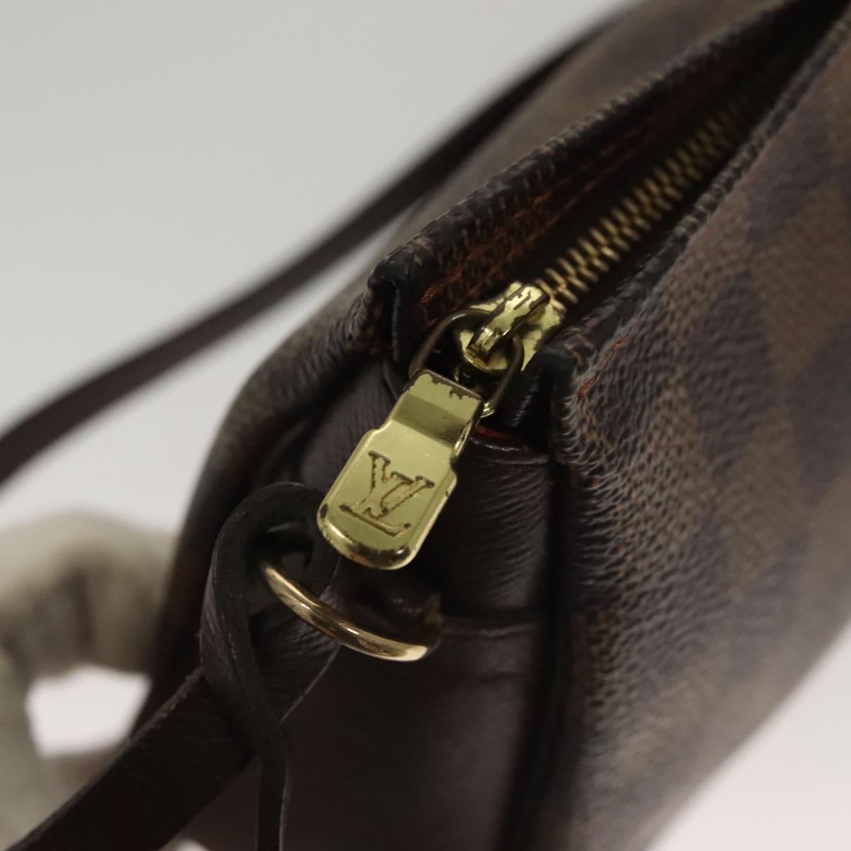 LOUIS VUITTON Damier Ebene Trousse Makeup Pouch N51982 LV Auth 134173