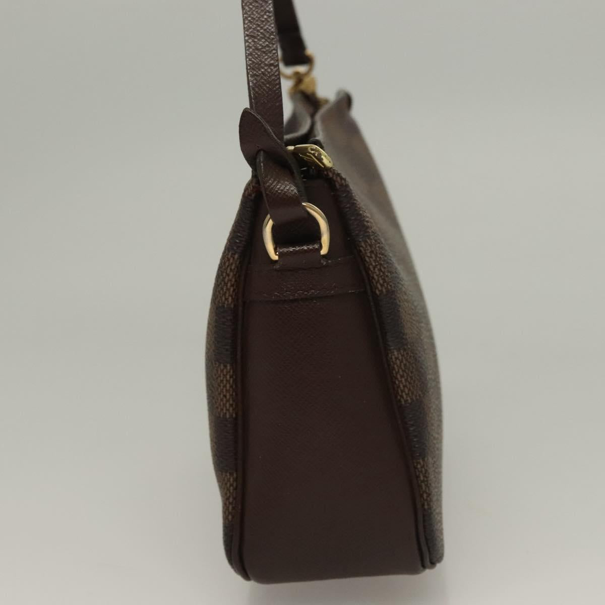 LOUIS VUITTON Damier Ebene Trousse Makeup Pouch N51982 LV Auth 134173