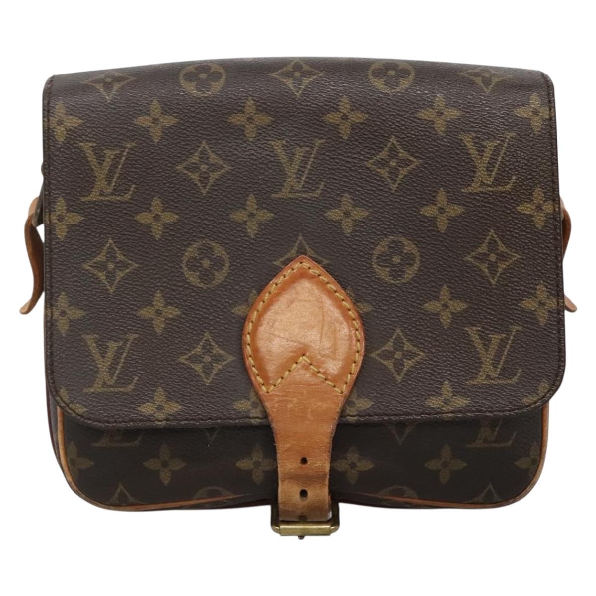 LOUIS VUITTON Monogram Cartouchiere MM Shoulder Bag M51253 LV Auth 134186