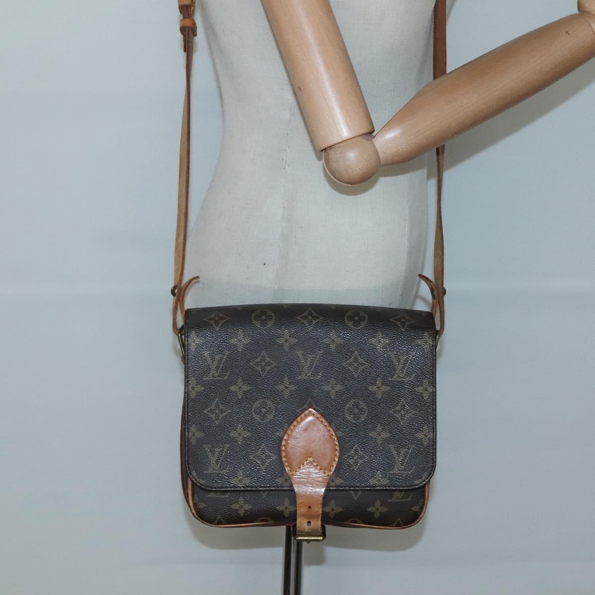 LOUIS VUITTON Monogram Cartouchiere MM Shoulder Bag M51253 LV Auth 134186