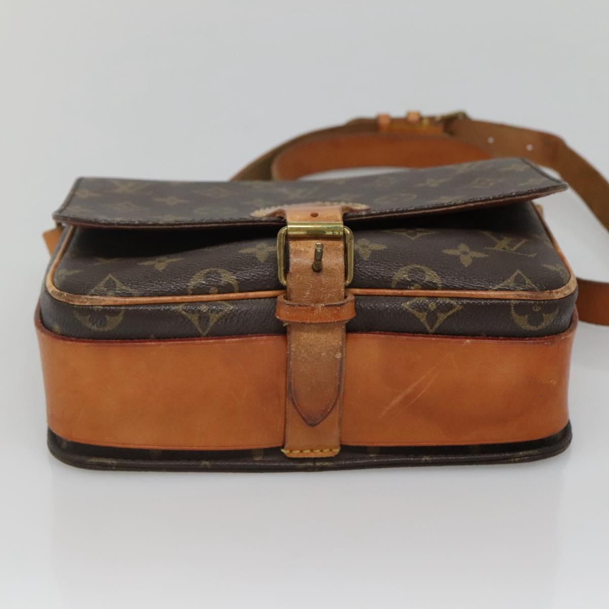 LOUIS VUITTON Monogram Cartouchiere MM Shoulder Bag M51253 LV Auth 134186
