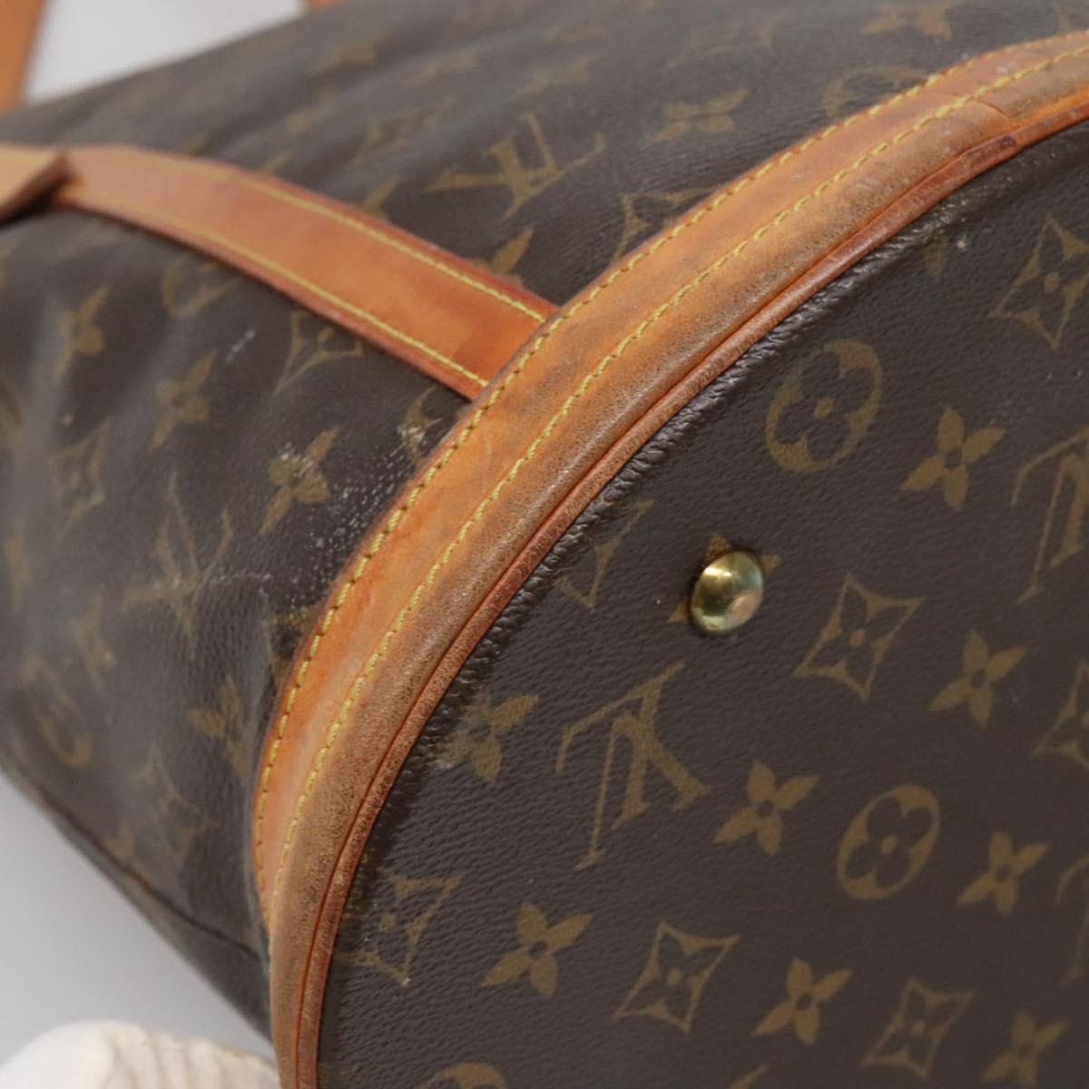 LOUIS VUITTON Monogram Bucket GM Shoulder Bag M42236 LV Auth 134242