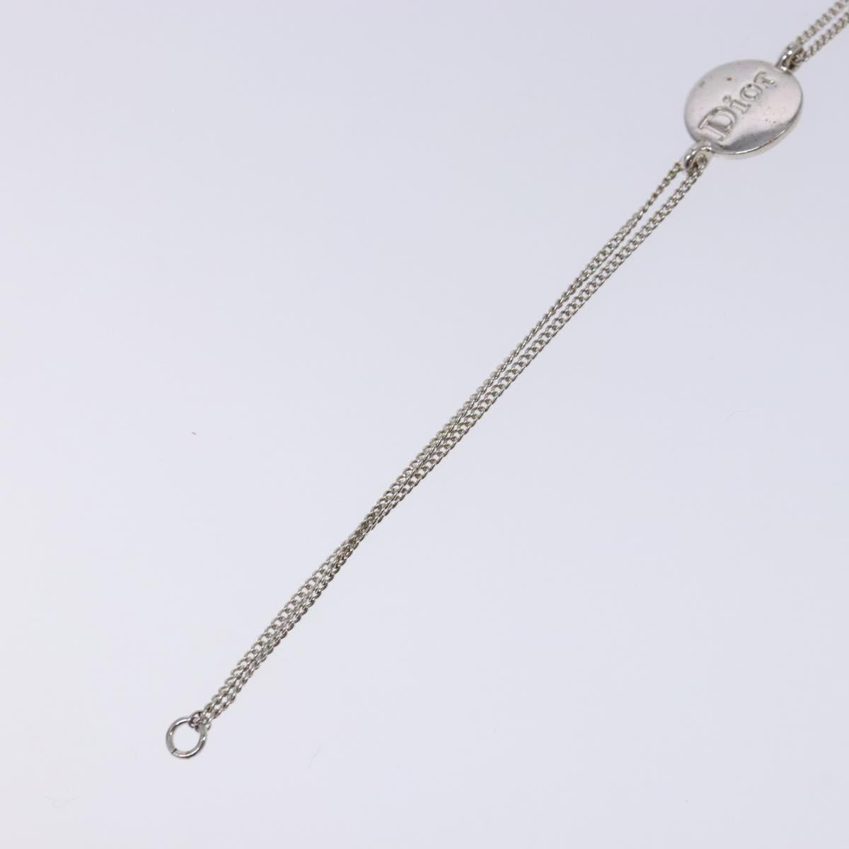 Christian Dior Bracelet metal Silver Auth 134256