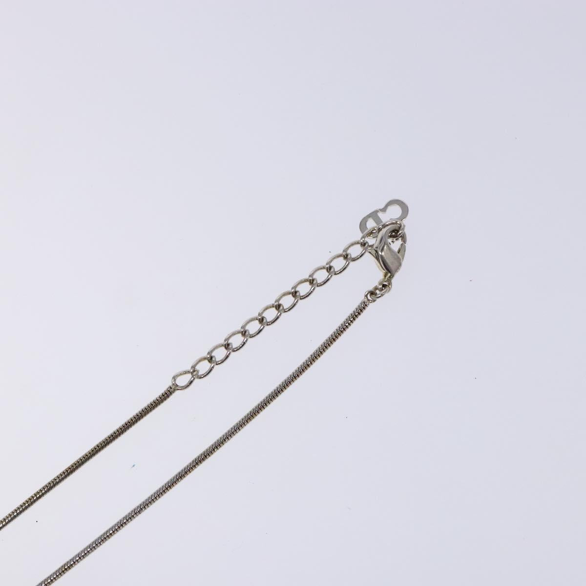 Christian Dior Necklace metal Silver Auth 134257