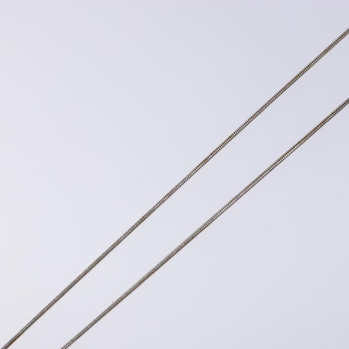 Christian Dior Necklace metal Silver Auth 134257