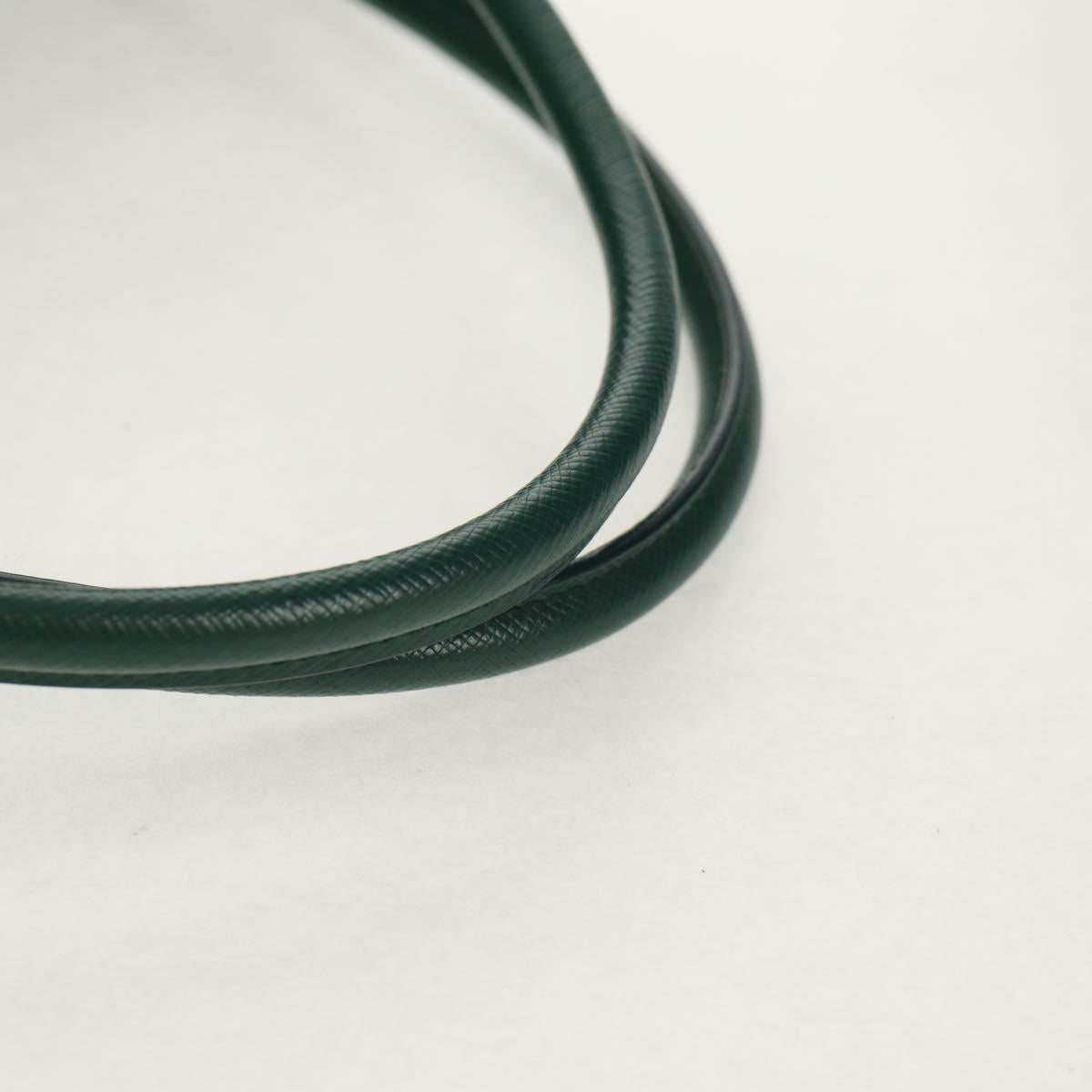 PRADA Tote Bag Nylon Green Gold Auth 134335AM