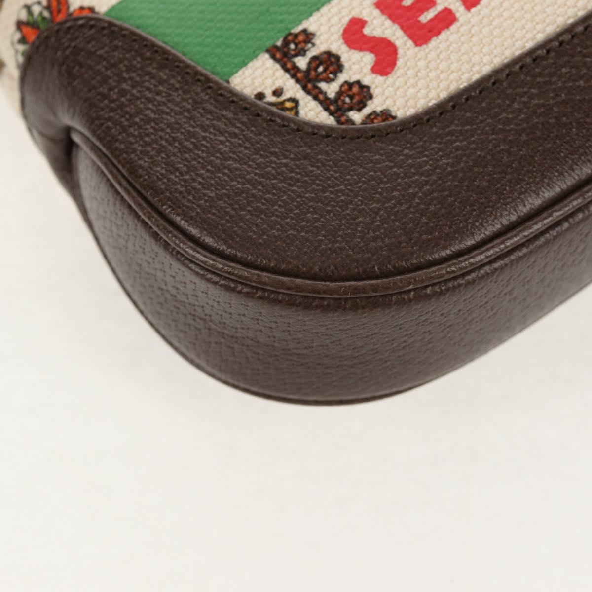 GUCCI New Jackie Shoulder Bag Canvas Brown Gold 636706 Auth 134340SM