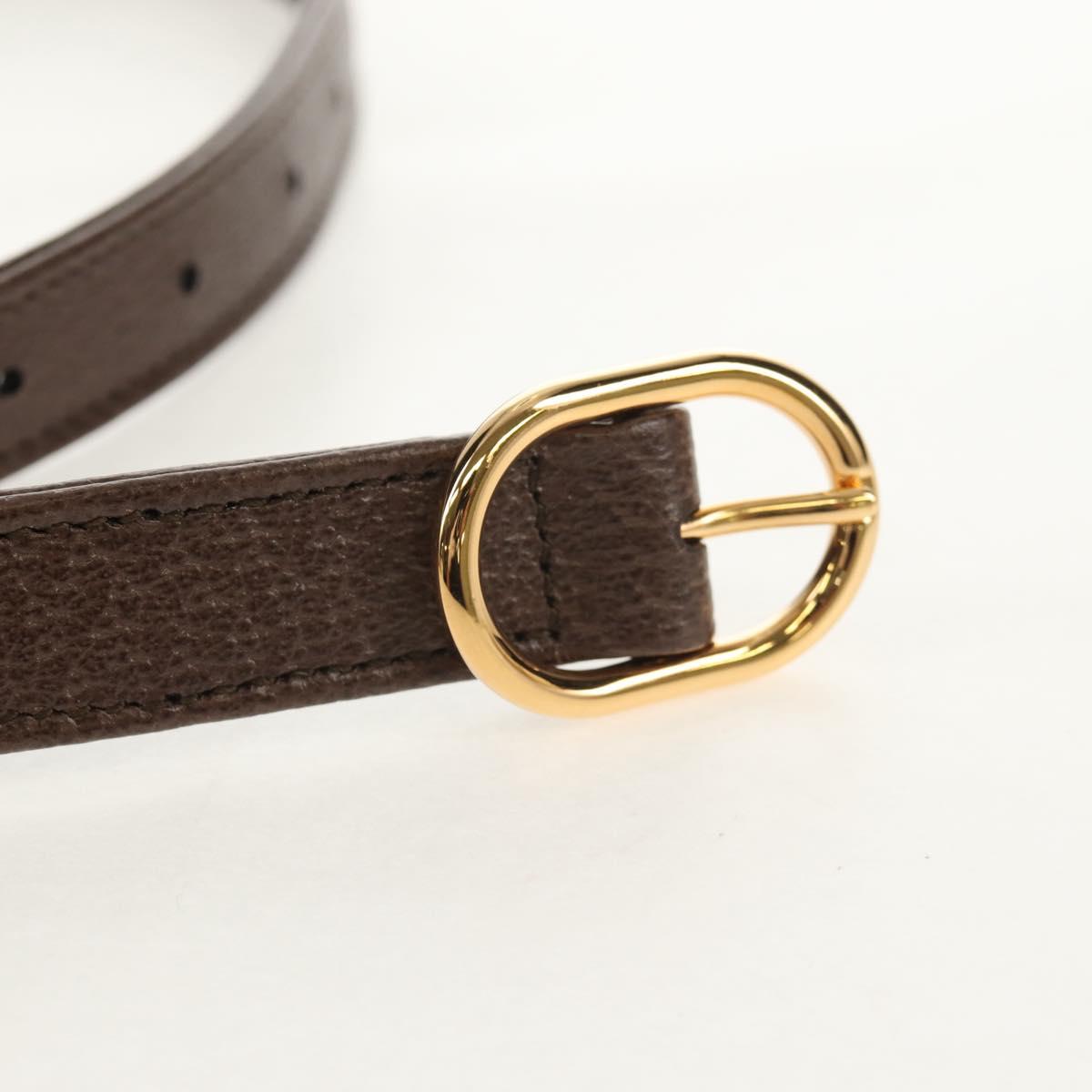 GUCCI New Jackie Shoulder Bag Canvas Brown Gold 636706 Auth 134340AM