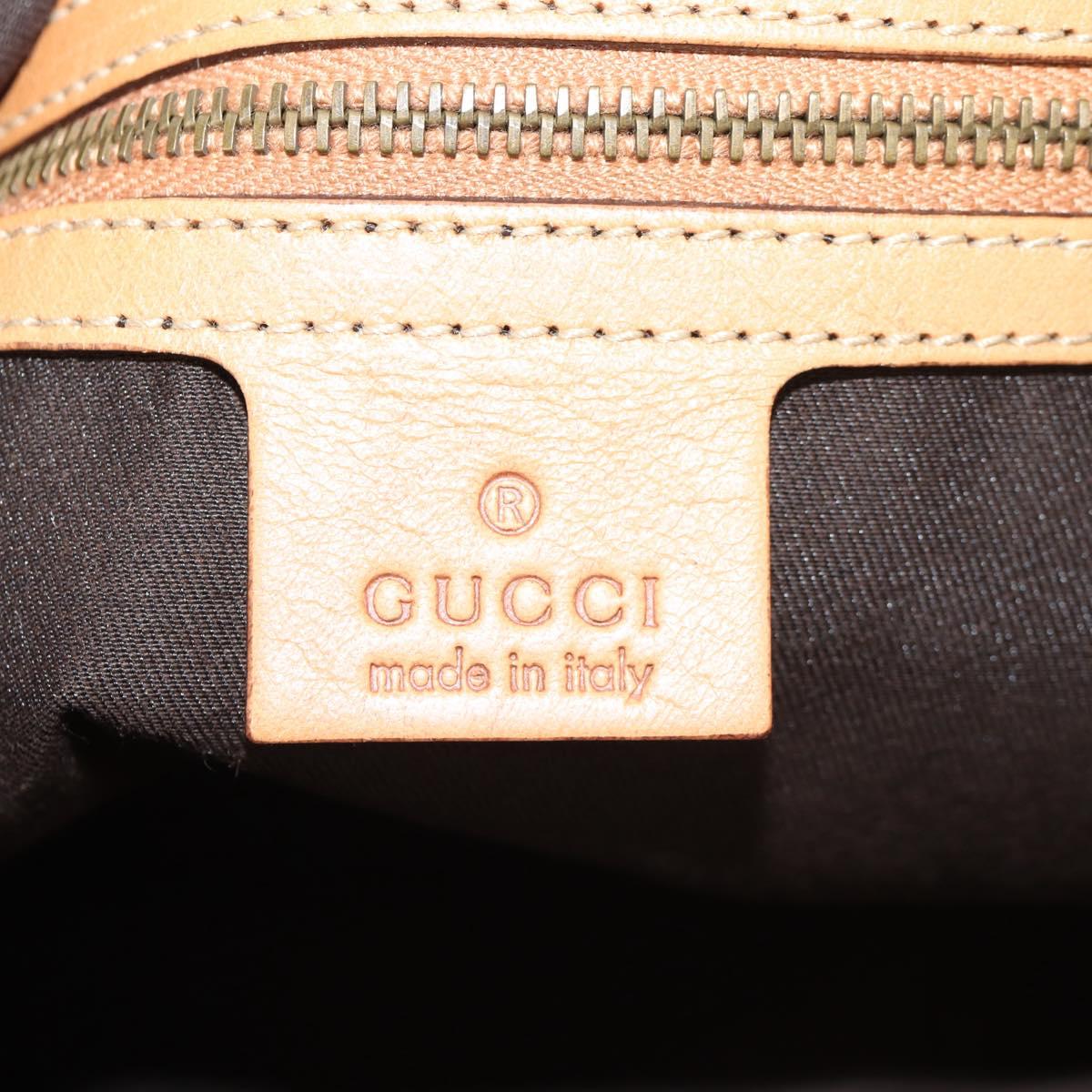 GUCCI Interlocking Shoulder Bag Canvas Multicolor Gold Auth 134341SAV
