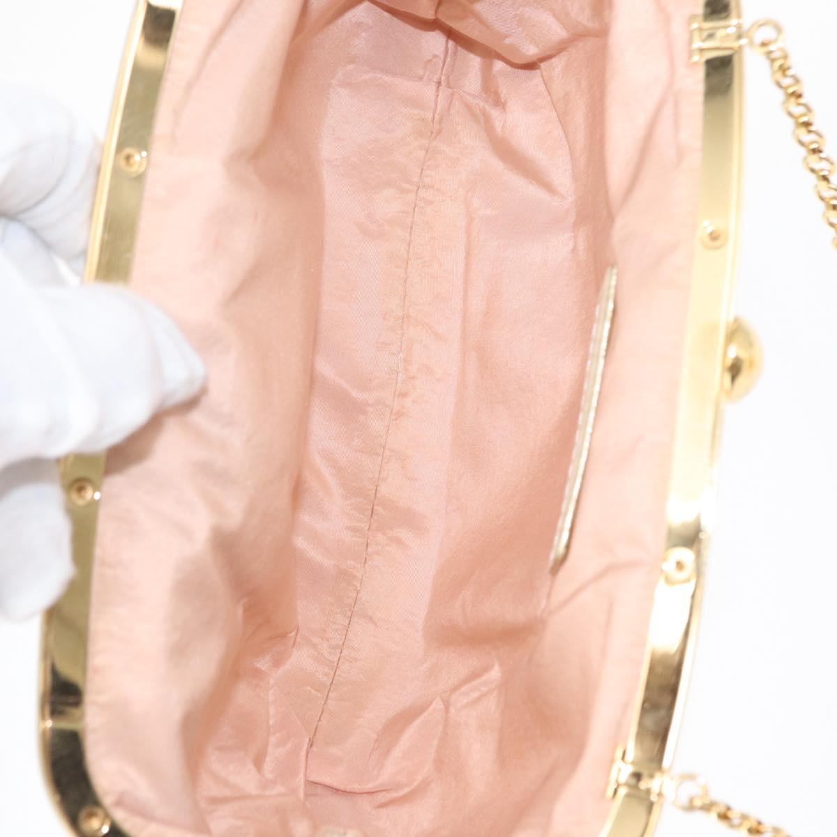 LOUIS VUITTON Multicolor Satin Omoniere Pouch White M92060 LV Auth 134363AV