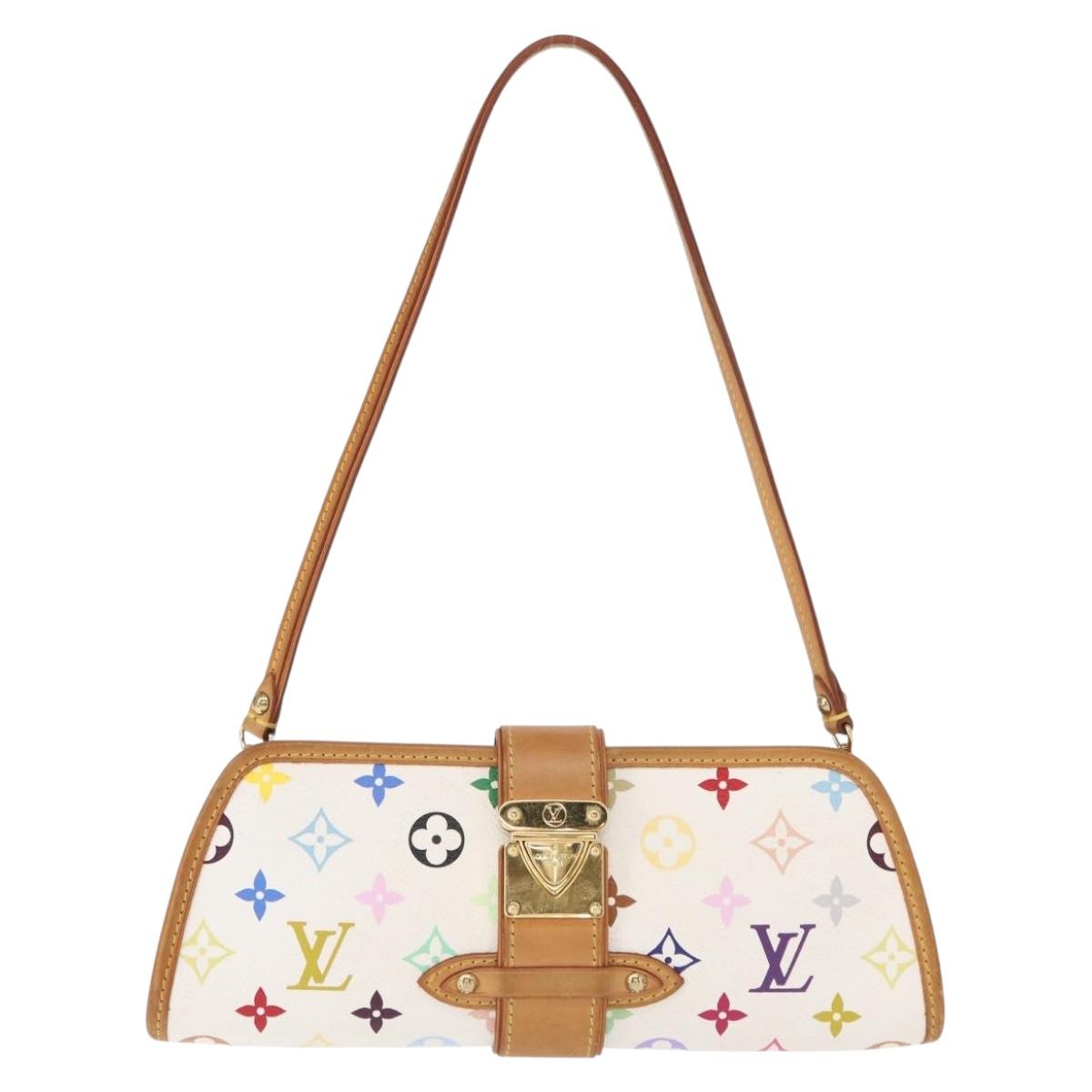 LOUIS VUITTON Monogram Multicolor Shirley Bag White M40049 LV Auth 134364AV