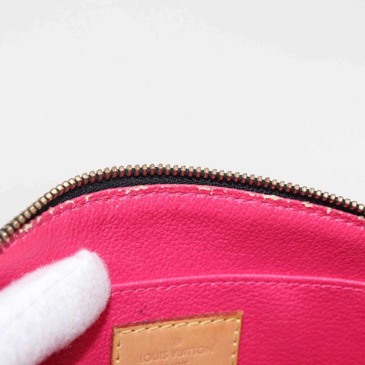 LOUIS VUITTON Multicolor Pochette Cosmetic Pouch Black M47355 LV Auth 134365V