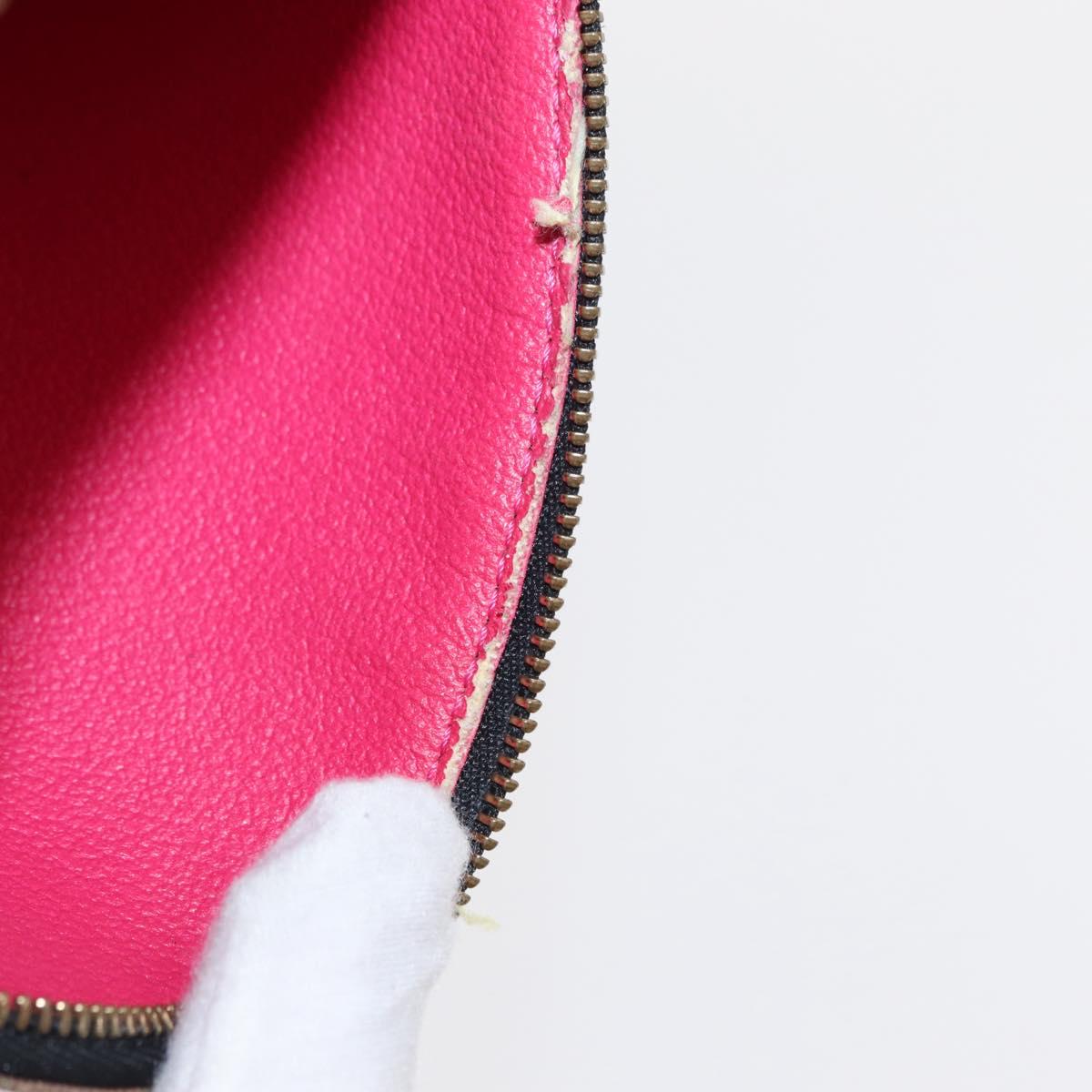 LOUIS VUITTON Multicolor Pochette Cosmetic Pouch Black M47355 LV Auth 134365V