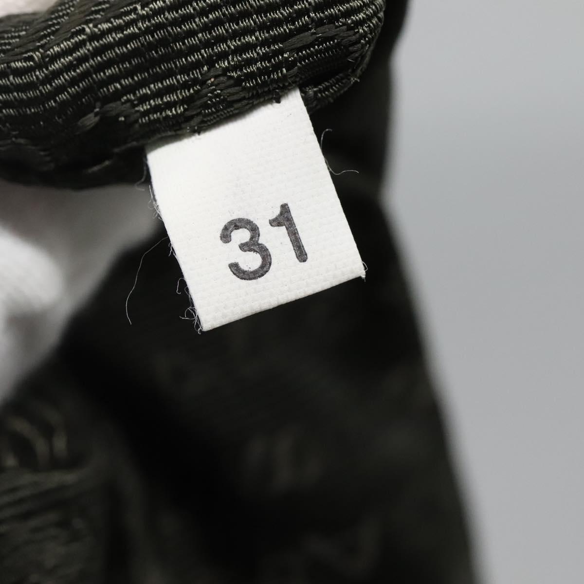 PRADA Shoulder Bag Nylon Brown Silver Auth 134382