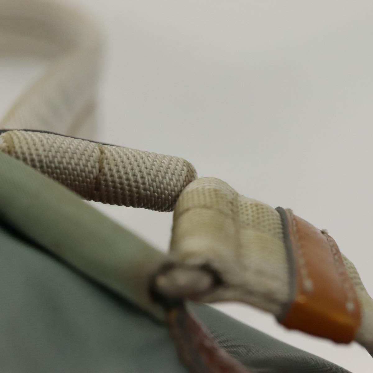 PRADA Backpack Nylon Light Blue Silver Auth 134383