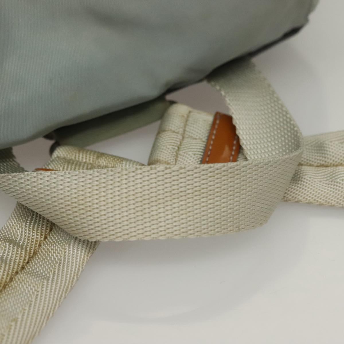 PRADA Backpack Nylon Light Blue Silver Auth 134383