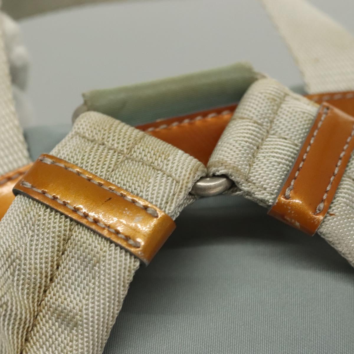 PRADA Backpack Nylon Light Blue Silver Auth 134383