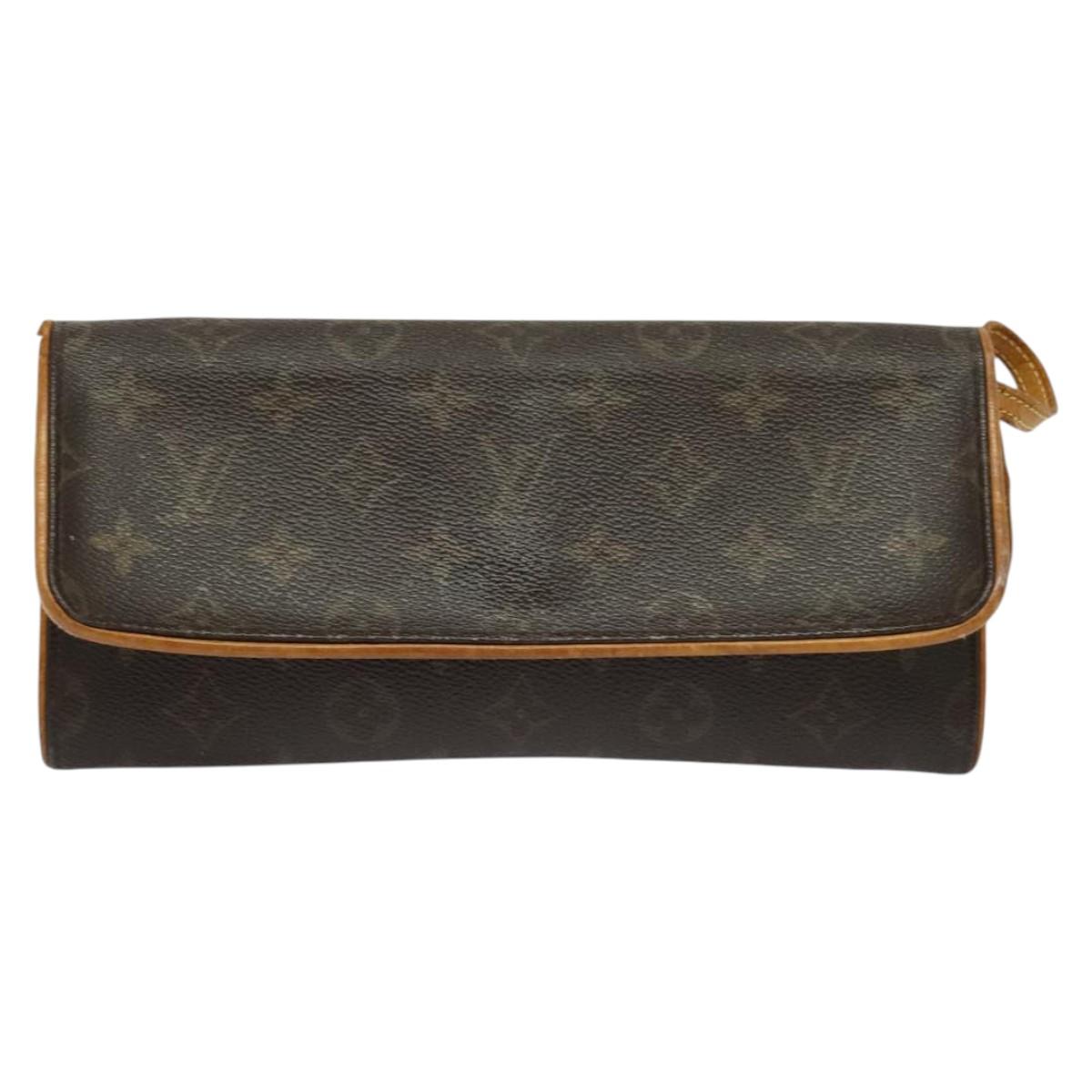 LOUIS VUITTON Monogram Pochette Twin GM Shoulder Bag M51852 LV Auth 134386