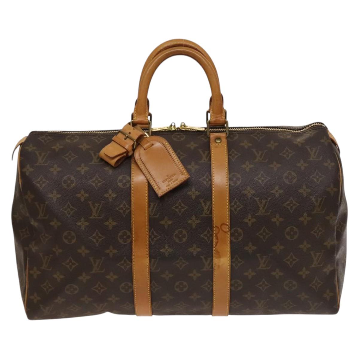 LOUIS VUITTON Monogram Keepall 45 Boston Bag M41428 LV Auth 134391