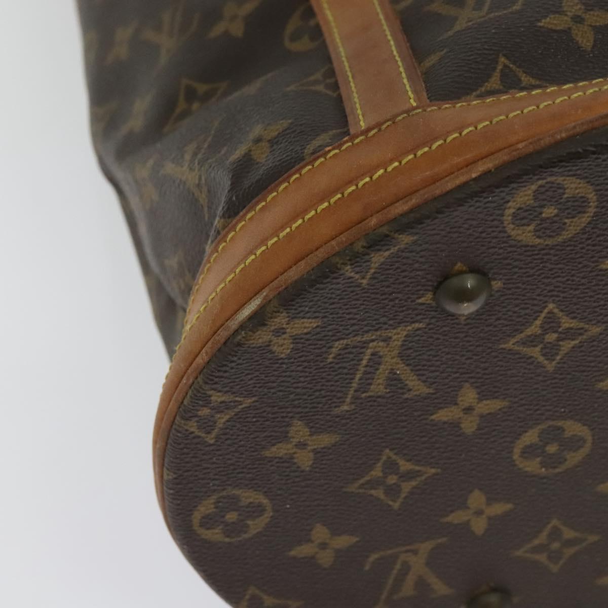 LOUIS VUITTON Monogram Bucket GM Shoulder Bag M42236 LV Auth 134411