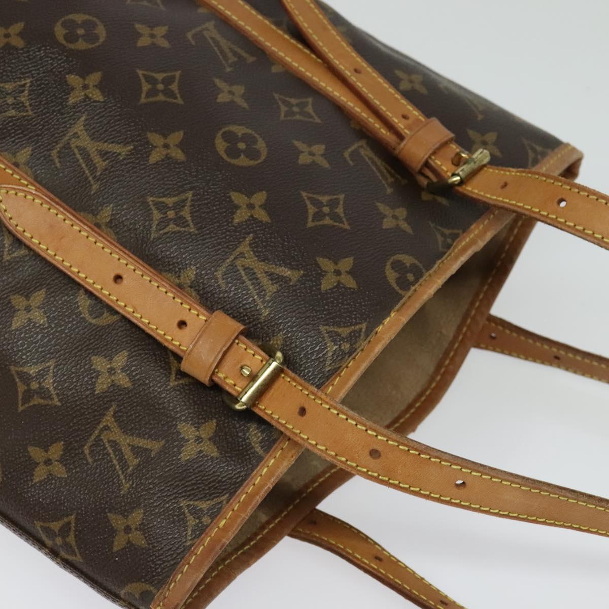 LOUIS VUITTON Monogram Bucket GM Shoulder Bag M42236 LV Auth 134411