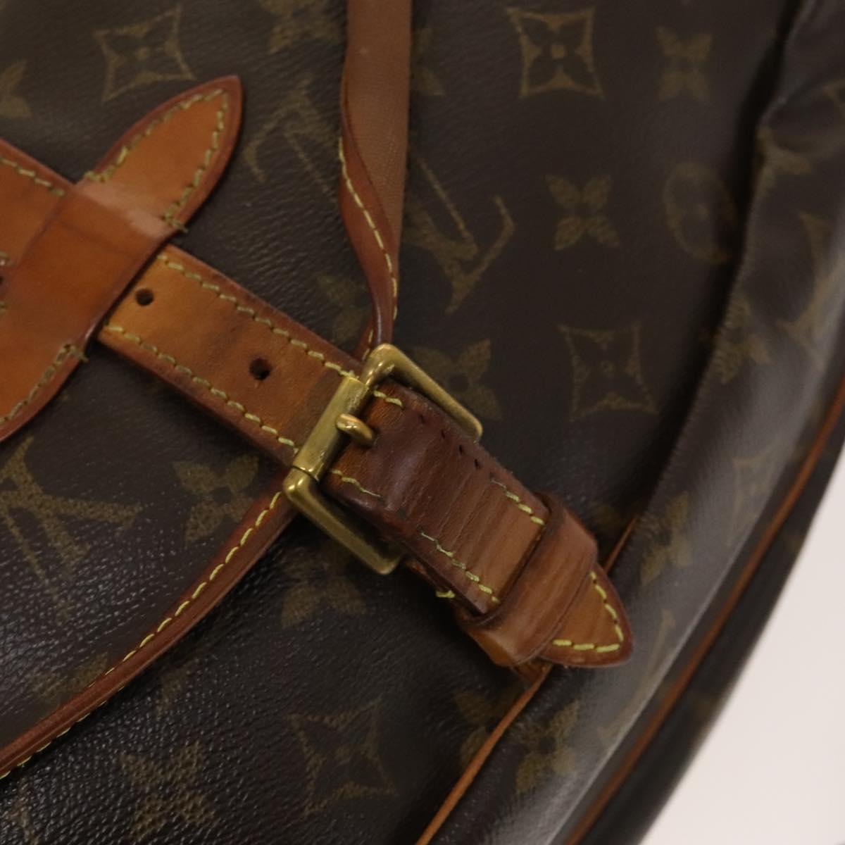 LOUIS VUITTON Monogram Saumur 30 Shoulder Bag M42256 LV Auth 134413