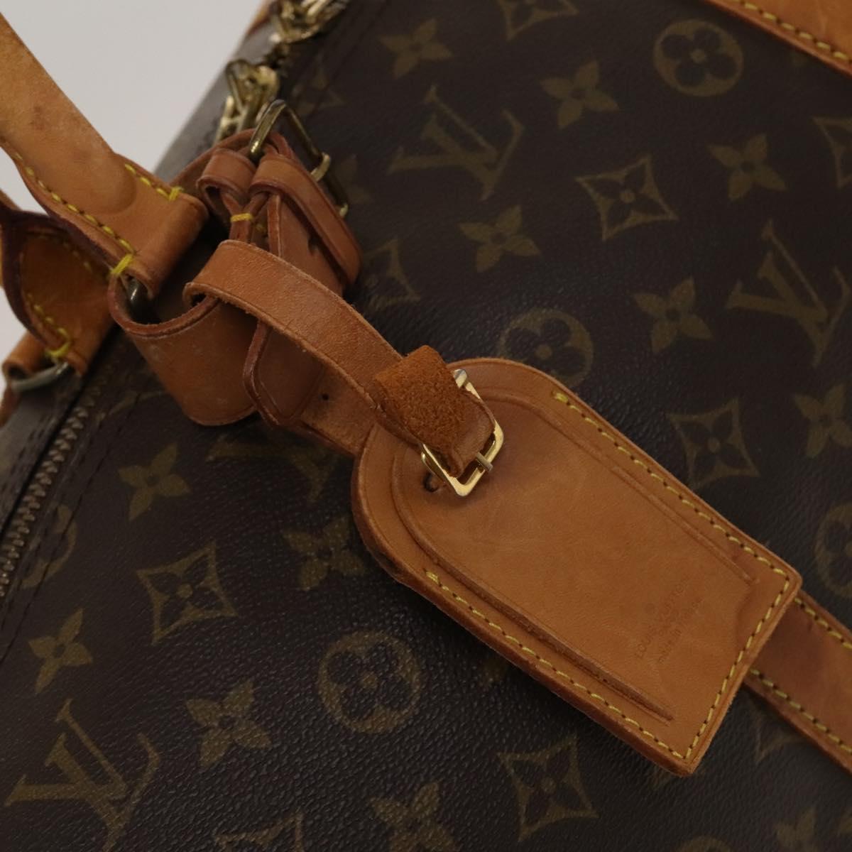 LOUIS VUITTON Monogram Keepall Bandouliere 55 Boston Bag M41414 LV Auth 134424