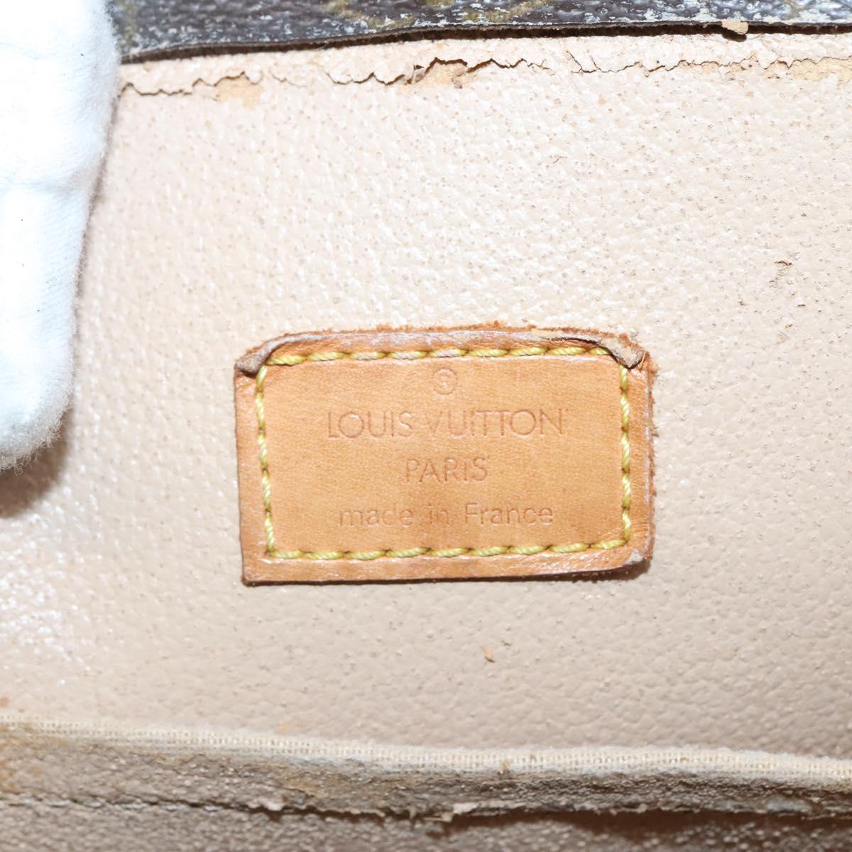 LOUIS VUITTON Monogram Sac Plat Hand Bag M51140 LV Auth 134427