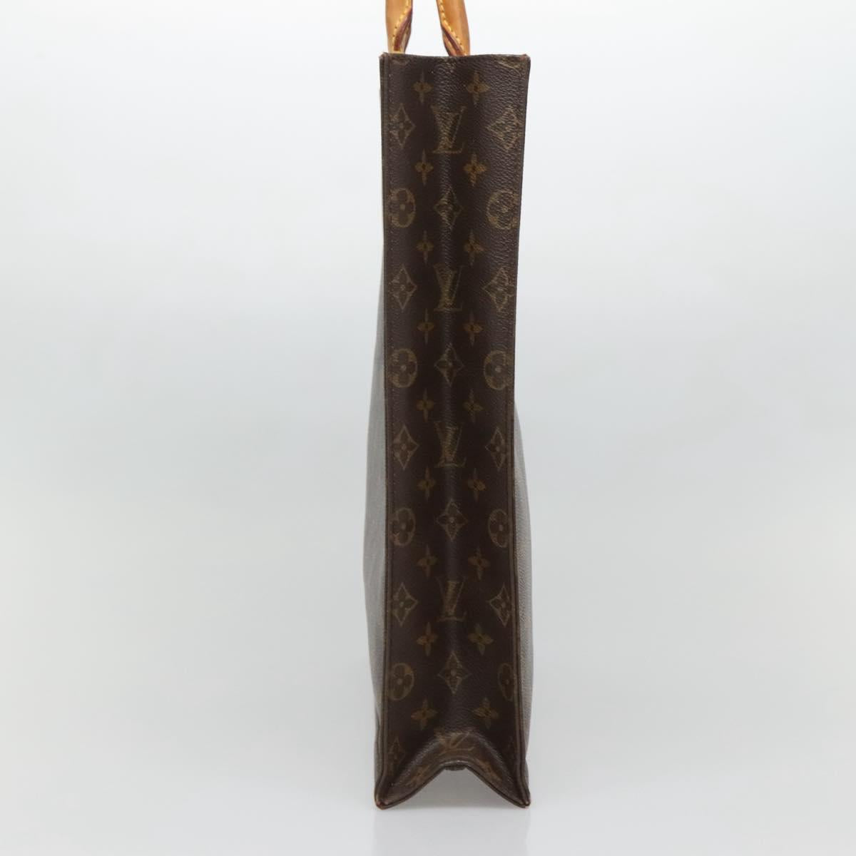 LOUIS VUITTON Monogram Sac Plat Hand Bag M51140 LV Auth 134427