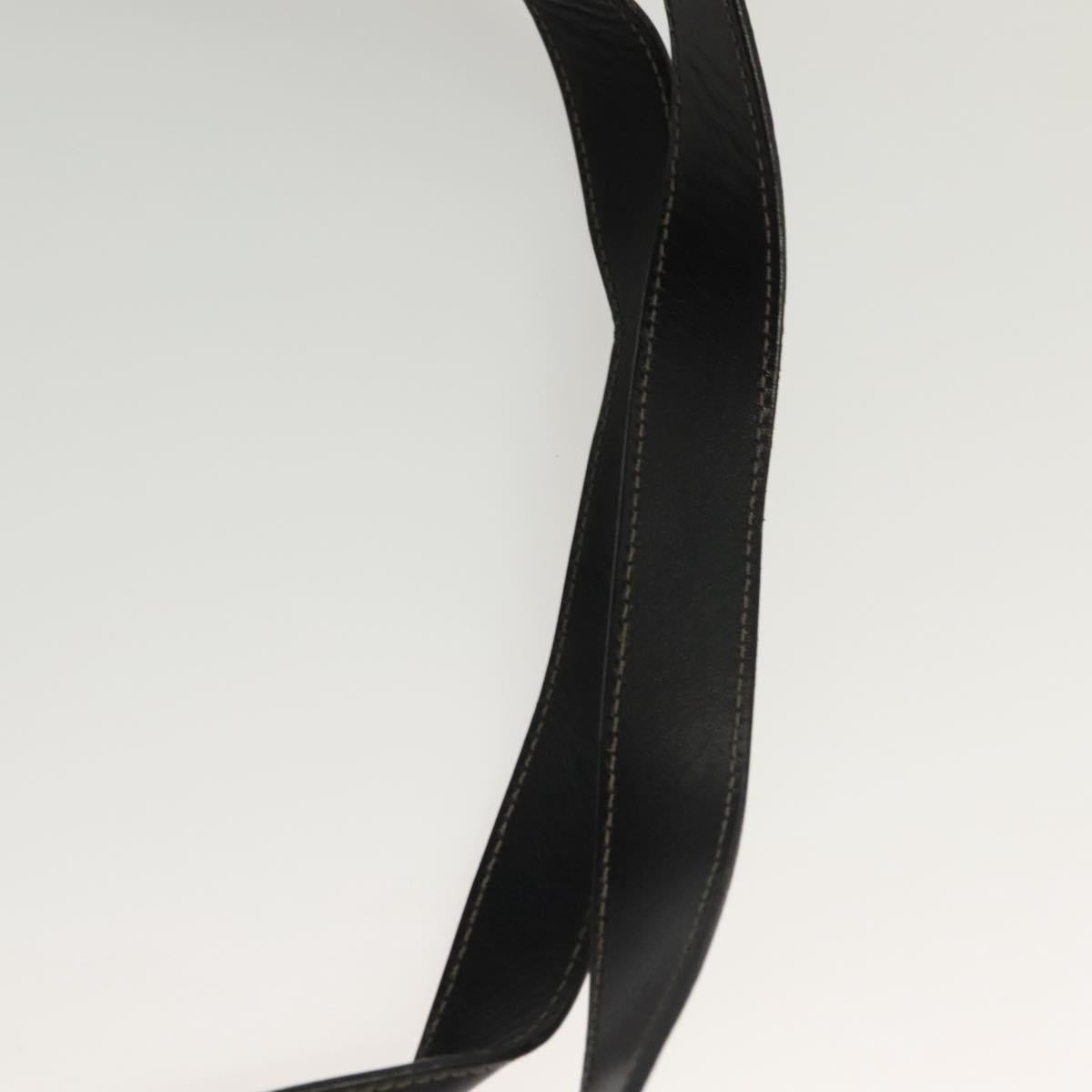 FENDI Zucca Canvas Backpack Black Brown Auth 134435