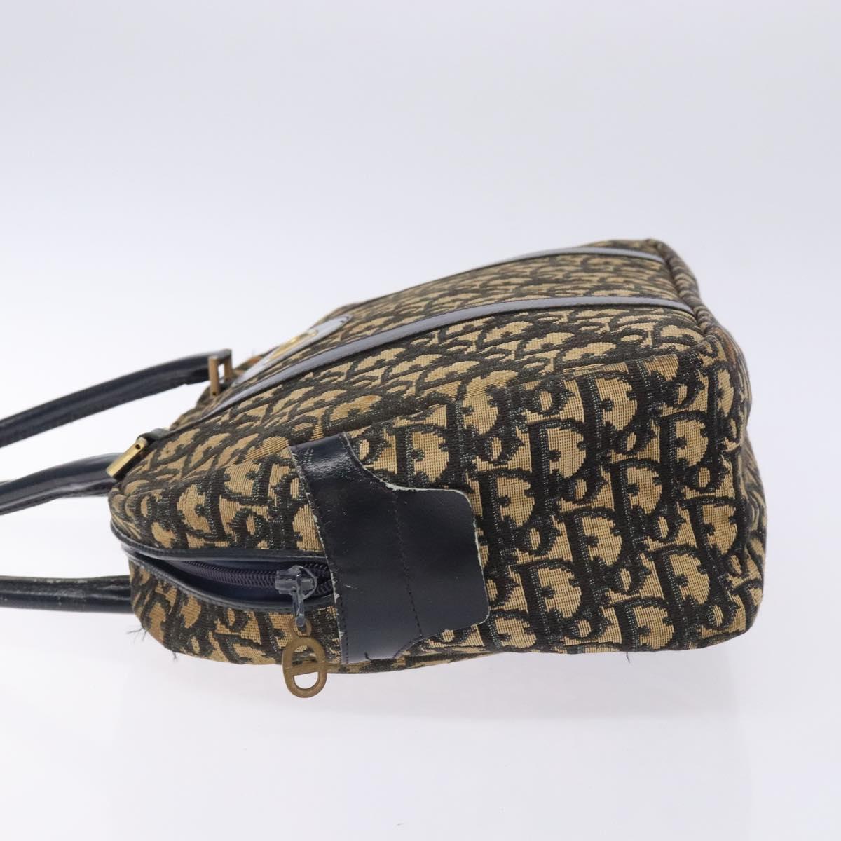 Christian Dior Trotter Canvas Hand Bag Navy Auth 134456