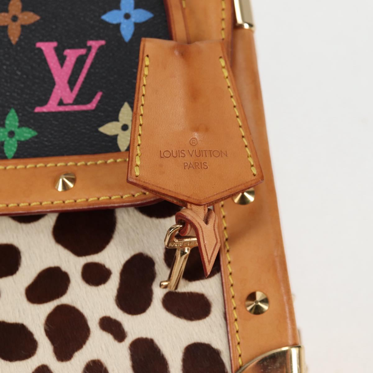 LOUIS VUITTON Monogram Multicolor Sac Dalmatian Bag Black M92825 LV Auth 134462V