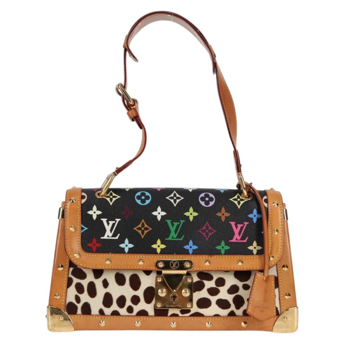 LOUIS VUITTON Monogram Multicolor Sac Dalmatian Bag Black M92825 LV Auth 134462V